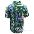 Men à imprimé numérique Rayon Shirt Beach Shirt